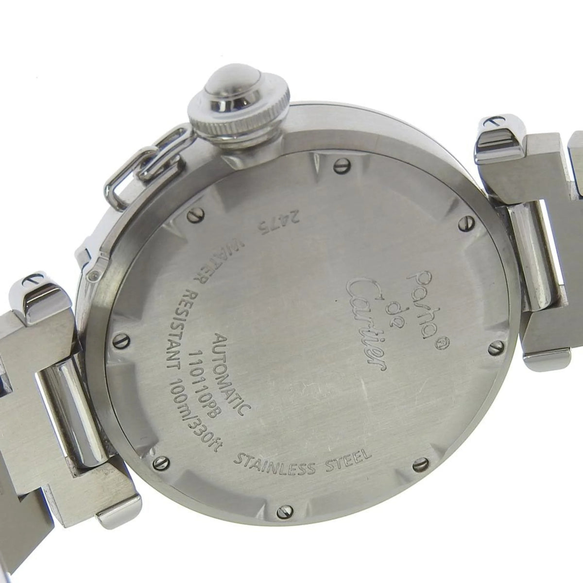 Pre-Owned Stainless Steel Automatic Men's Navy Dial Watch C471