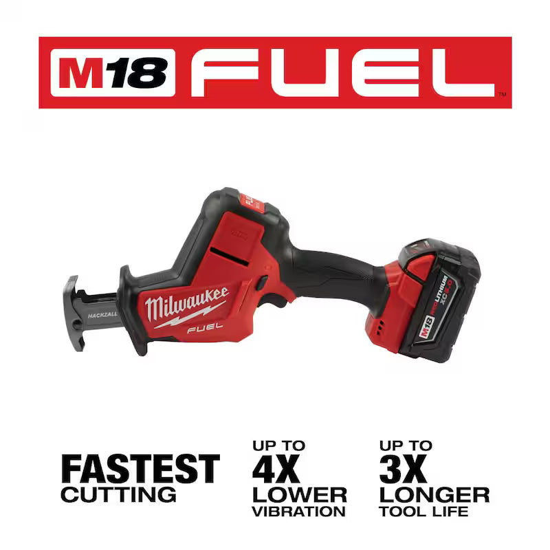 18V Lithium-Ion Brushless Cordless Reciprocating Saw Kit with 5.0Ah Battery O131