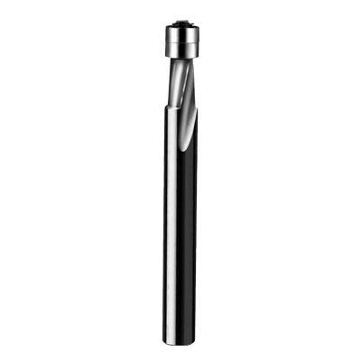 1/2x22 Solid Carbide Two Flute Straight Plastic Trim Bit with Double Bearing D1774