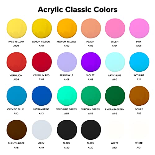 12 Colors 2 oz Acrylic Pouring Paint K6707