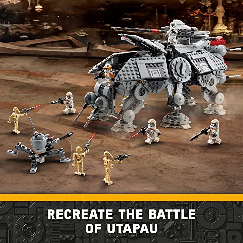 LEGO Star Wars at-TE Walker Poseable Toy with 3 212th Clone Troopers, Dwarf Spider & Battle Droid Figures M2253