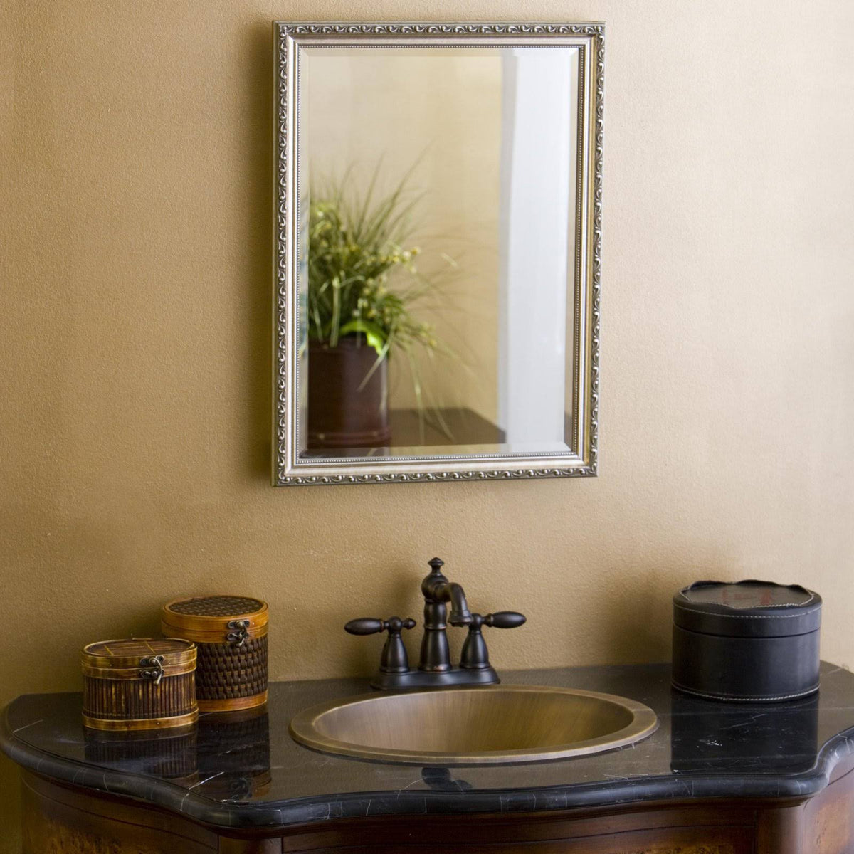 16 x 22 in Bevel Mirror Medicine Cabinet T979990