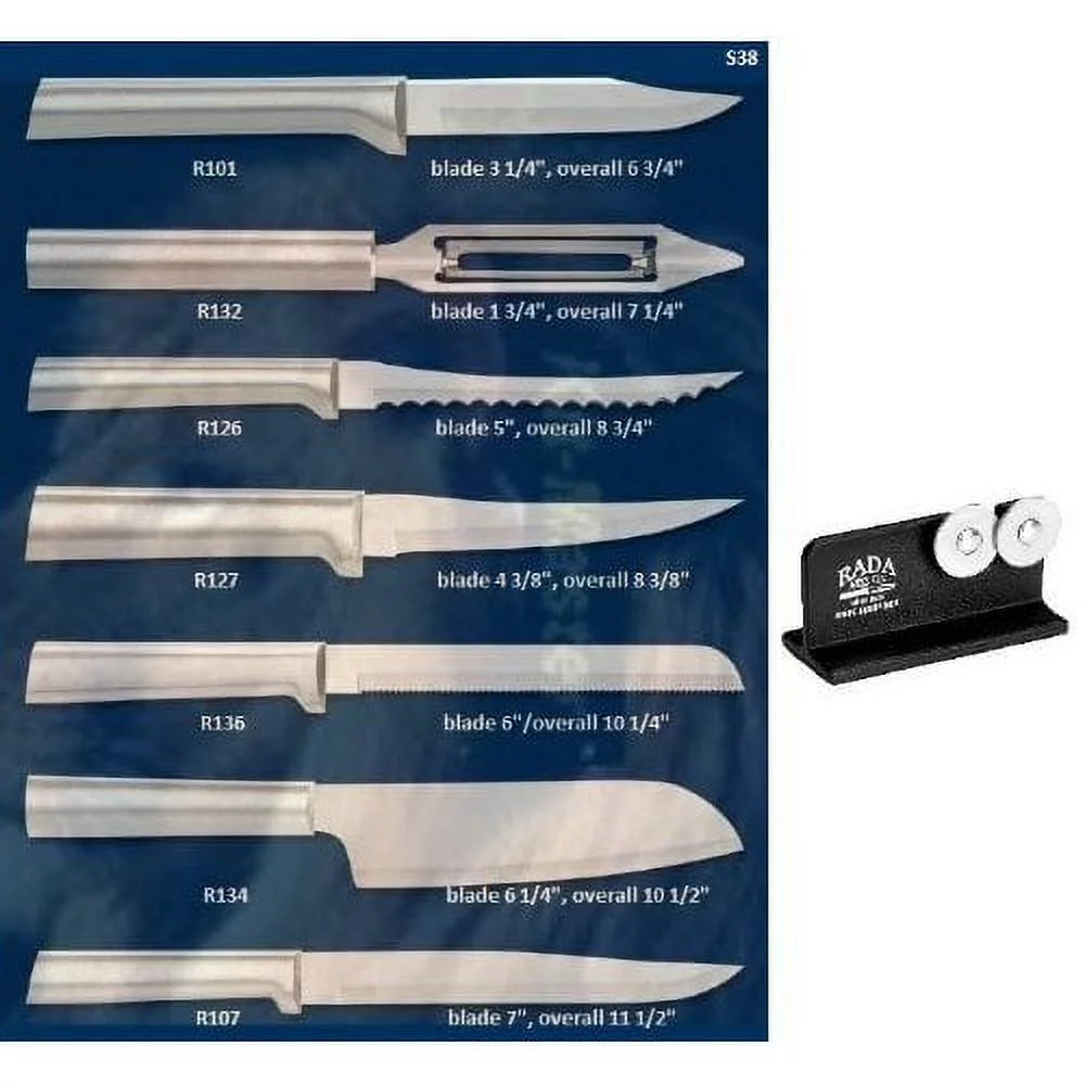7 piece Cutlery Set with Knife Sharpener B6455