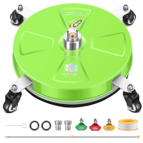 15" Stainless Steel Surface Cleaner with 4 Wheels D678