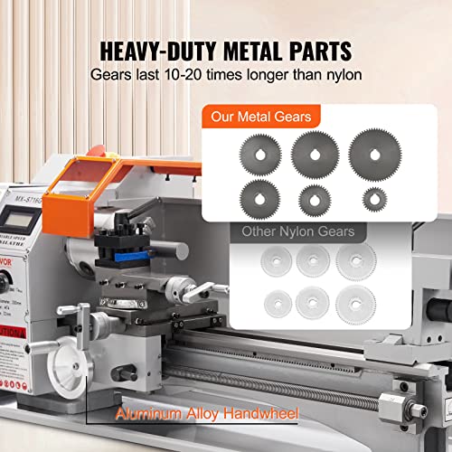 7'' x 16'' 800W Precision Benchtop Metal Lathe W516185
