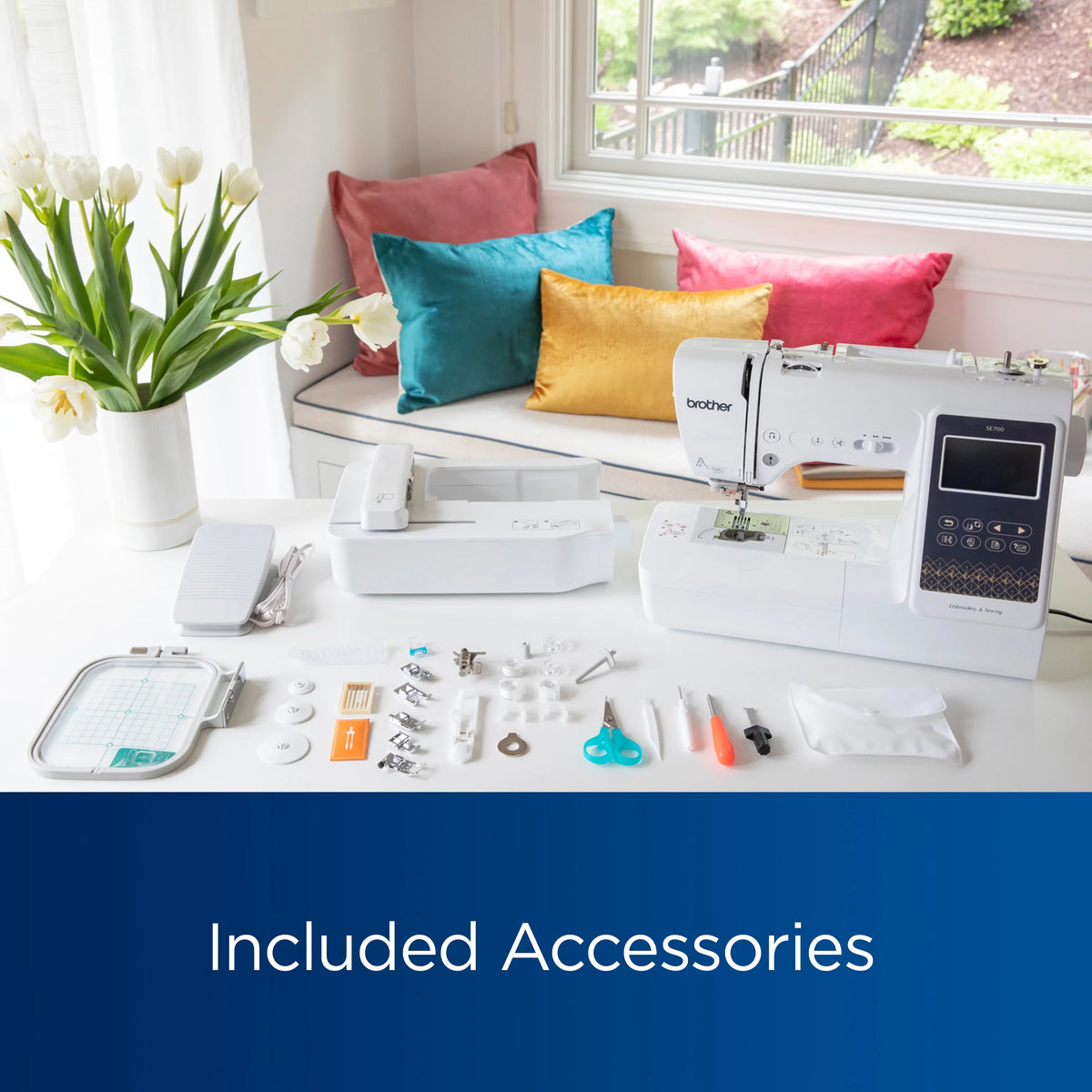 Computerized Sewing & Embroidery Machine with Built-in Designs & Wireless Connectivity Z69274