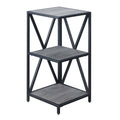 Black 3 Tier Corner Bookcase E441303