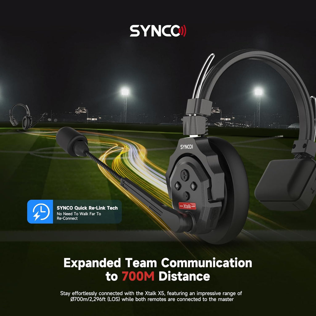2.4GHz Wireless Headset Intercom System (5PCS) G652