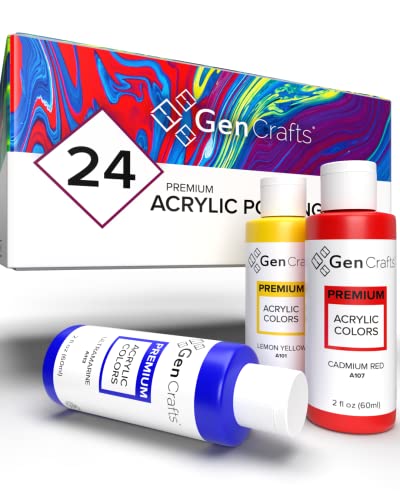 12 Colors 2 oz Acrylic Pouring Paint K6707