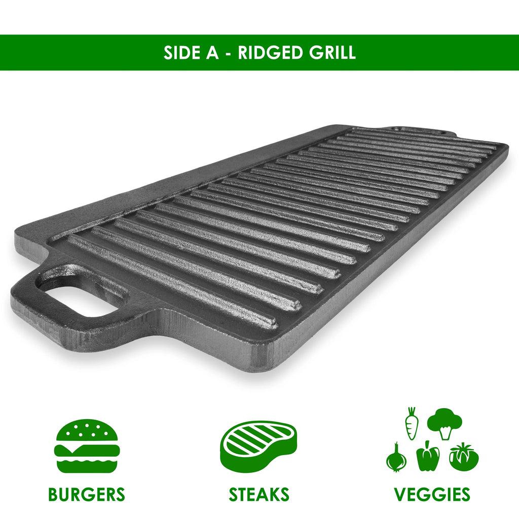 2-in-1 Reversible Cast Iron Griddle S89706