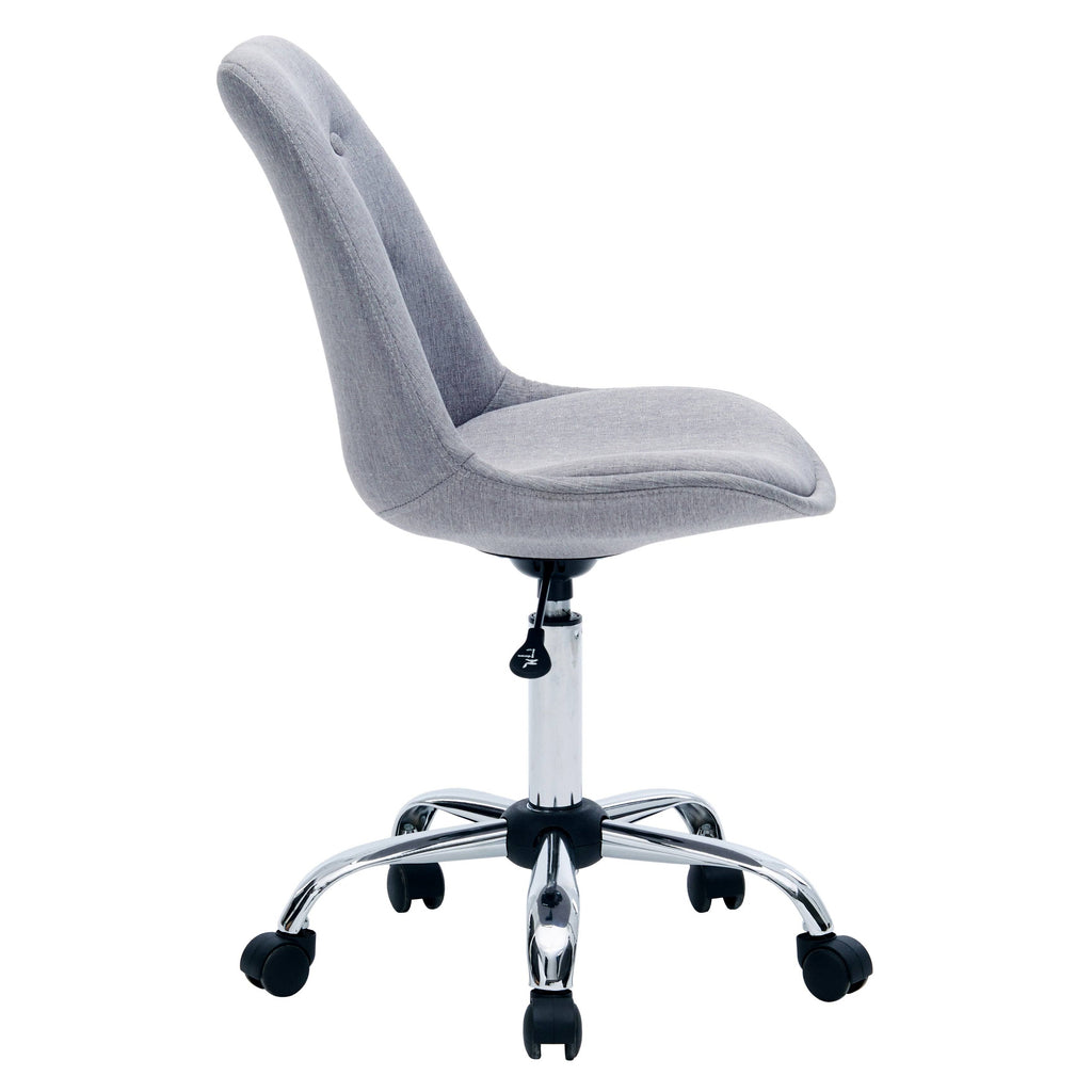 Blu Caster Wheels Height Adjustable Chrome Metal Base Chair G663
