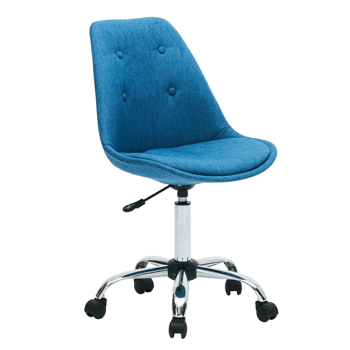 Blu Caster Wheels Height Adjustable Chrome Metal Base Chair G663