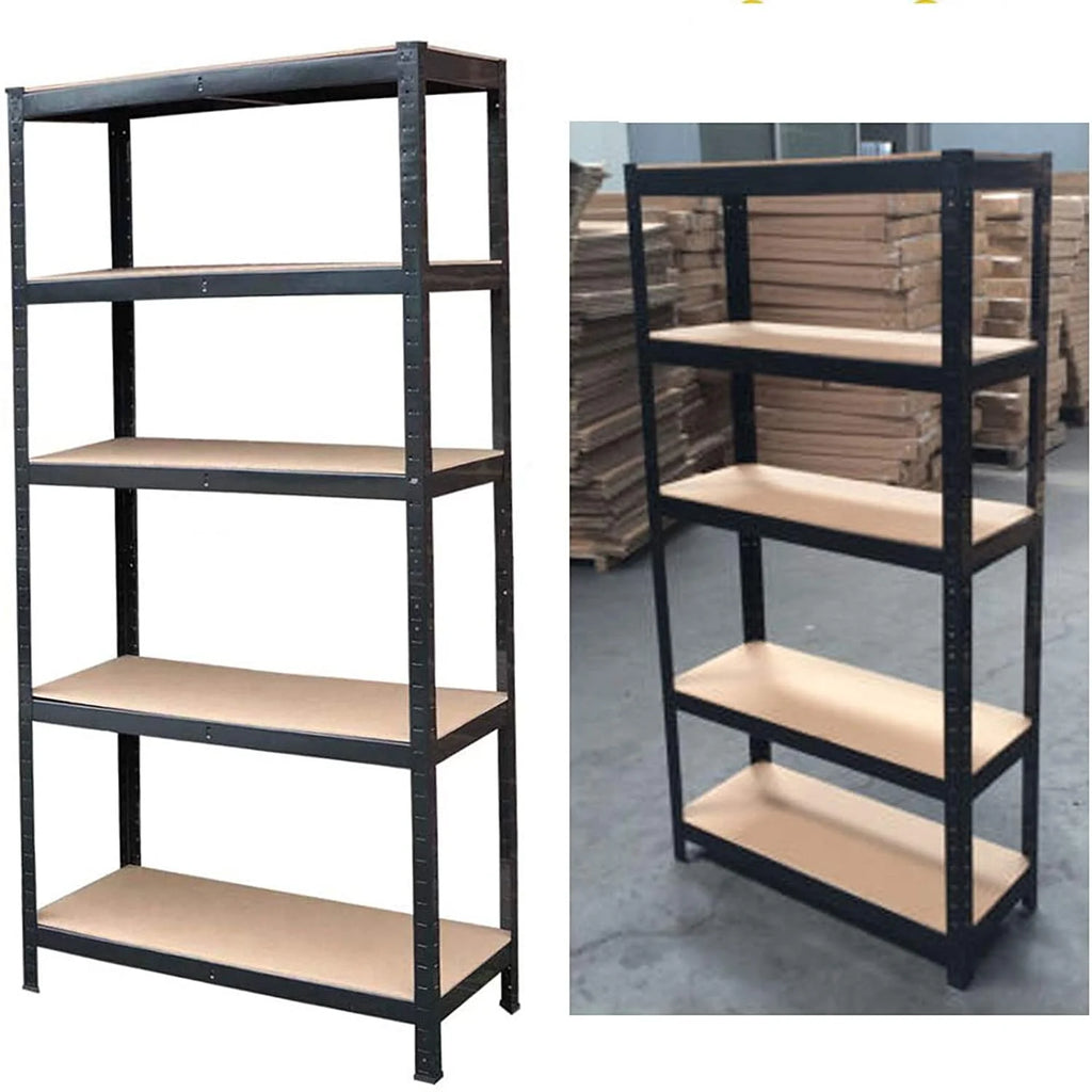 Steel Shelving Units 5 Tier Black Metal J158741