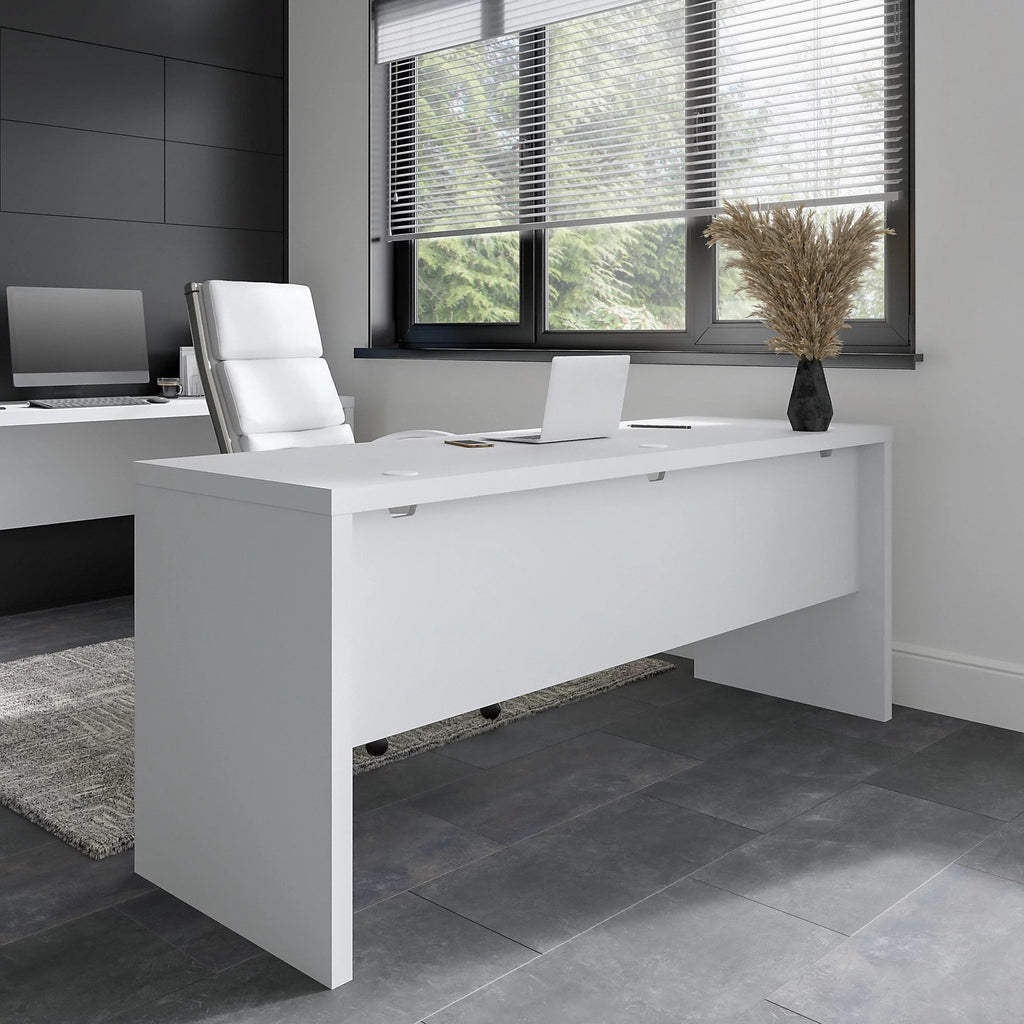 72W Computer Desk in Modern Gray Y29917