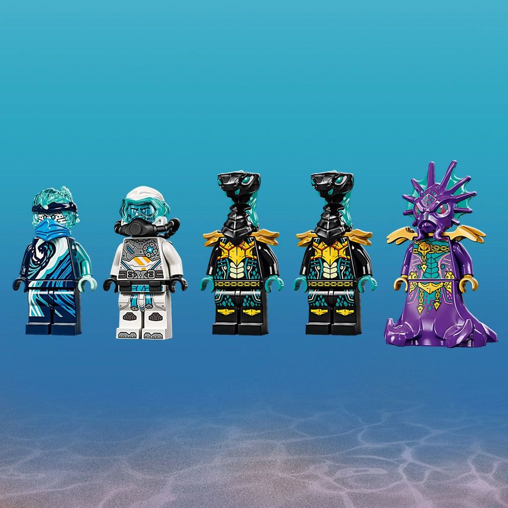 Water Dragon Toy Building Set with 5 Minifigures W4570