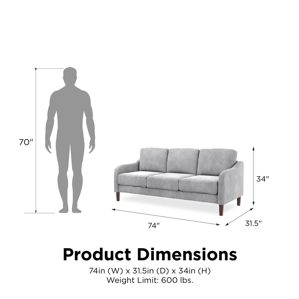 Green Velvet 3-Seater Sofa V312