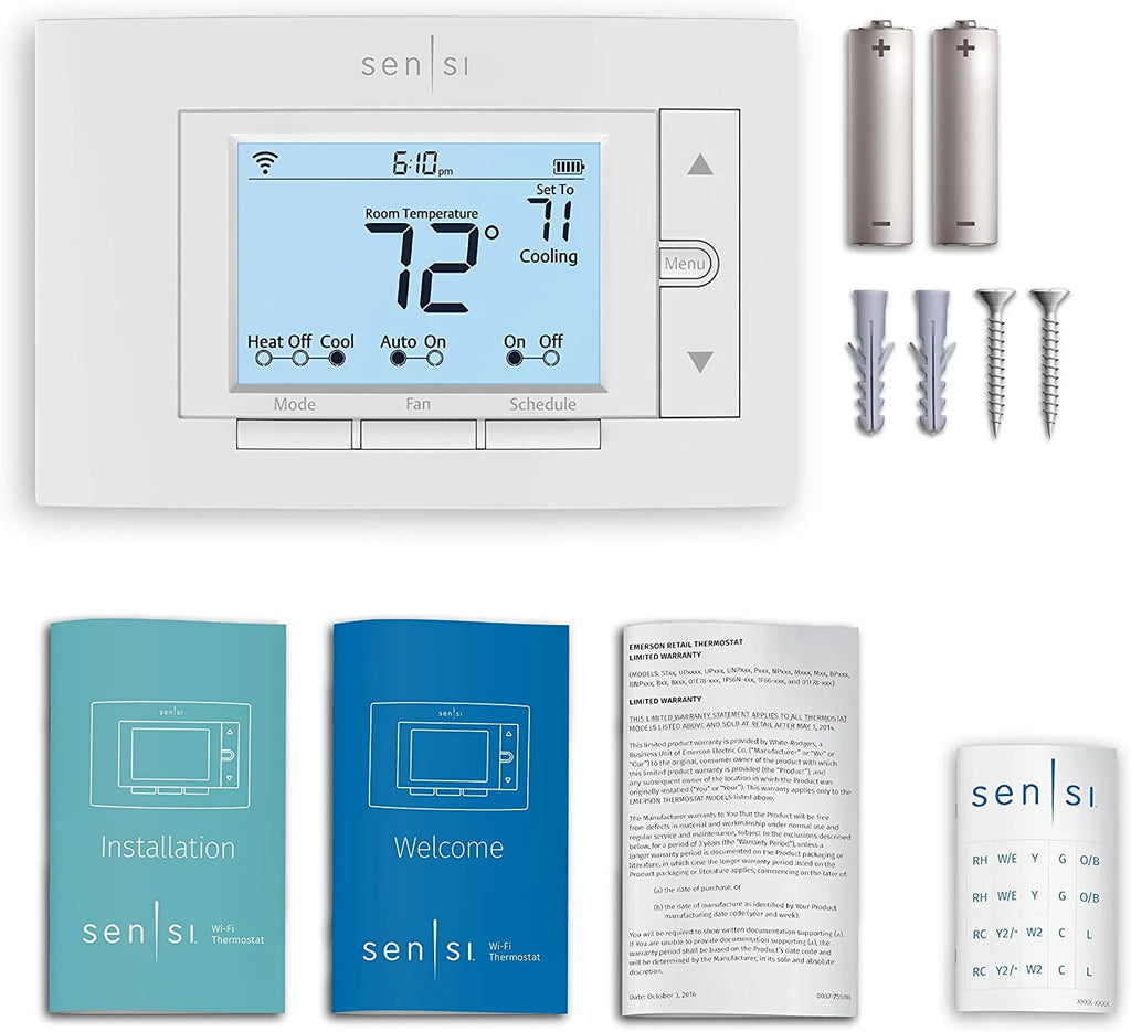 Smart Programmable Wi-Fi Thermostat White V699