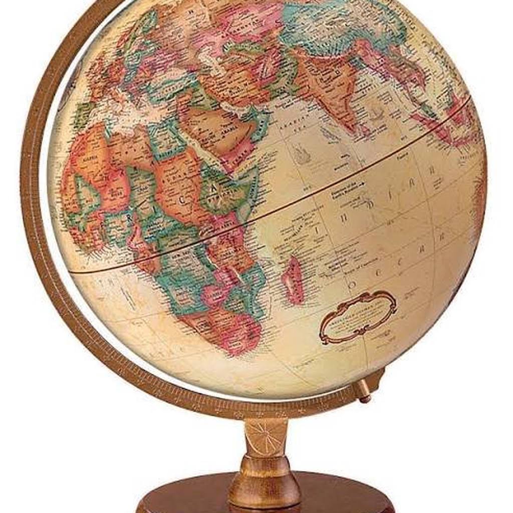 12 Antique World Globe Y6230