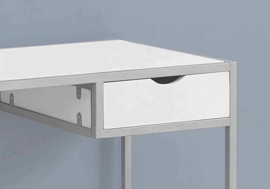 White Computer Desk with Storage Drawer K80041