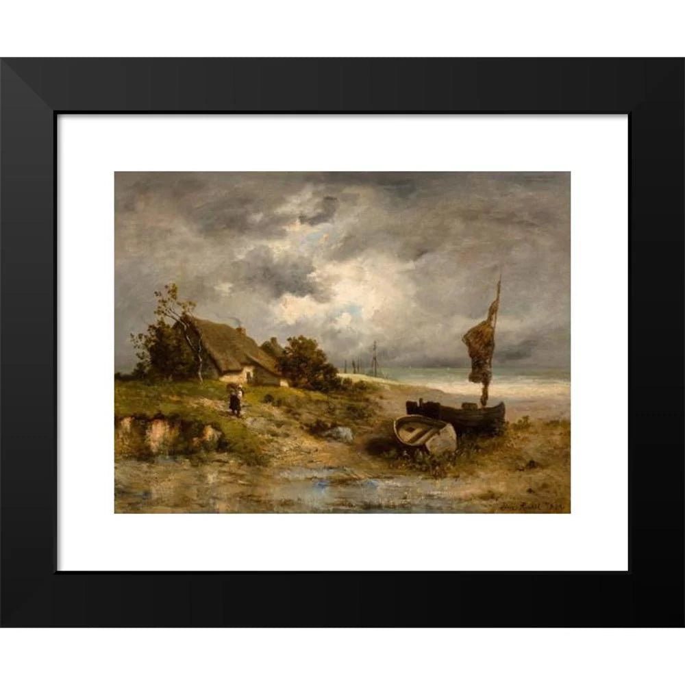 Black Framed Art Print Y109