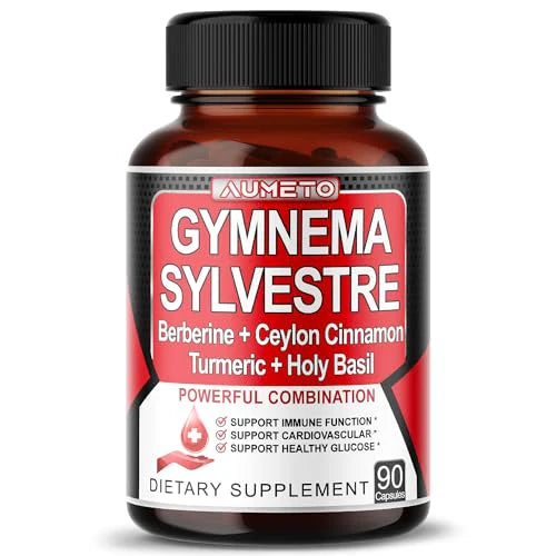 Gymnema Sylvestre Supplements with Berberine Ceylon Cinnamon Holy Basil G250