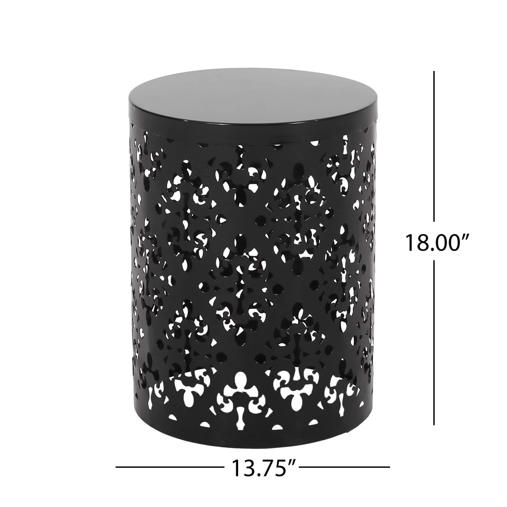 Black Outdoor Metal Side Table G6965