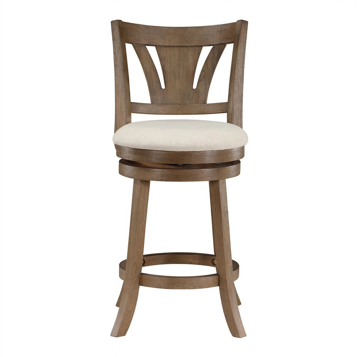 Counter Stool in Linen Cream Fabric F358