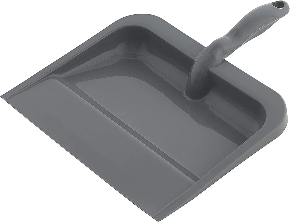 10-Inch Wide Plastic Dustpan with Comfort Grip Handle B62393