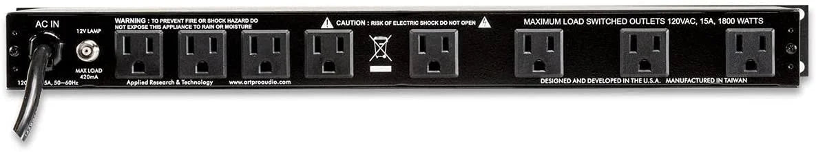 1U Rack Mountable Power Distribution System with 8 Rear Outlet M5870
