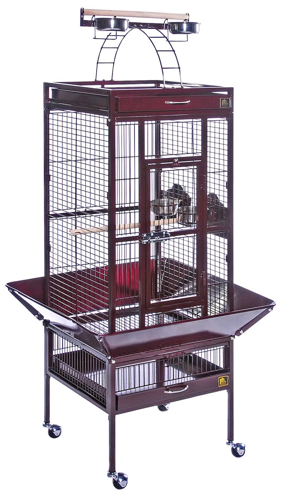 18x22 x 18x22 x 57x22 Garnet Red Wrought Iron Cage Z578278