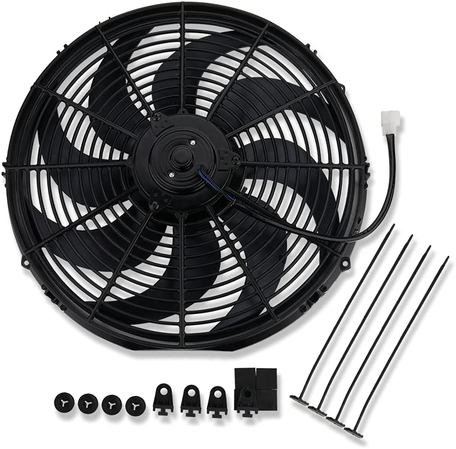 16" Heavy Duty Radiator Electric Fan 3000 CFM Reversible Pack of 2 L680