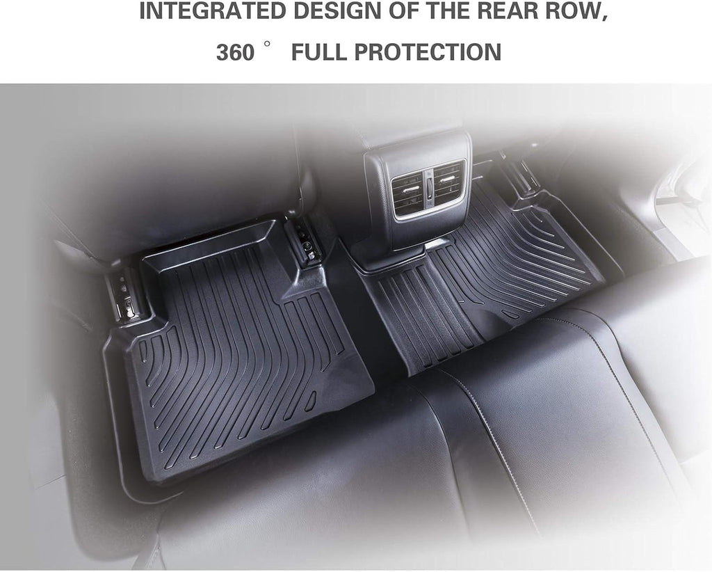 Black TPE Waterproof Car Mats Front & Rear Full Set N274