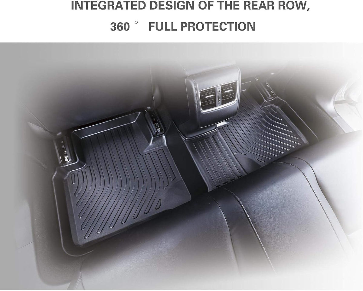 Black TPE Waterproof Car Mats Front & Rear Full Set N274