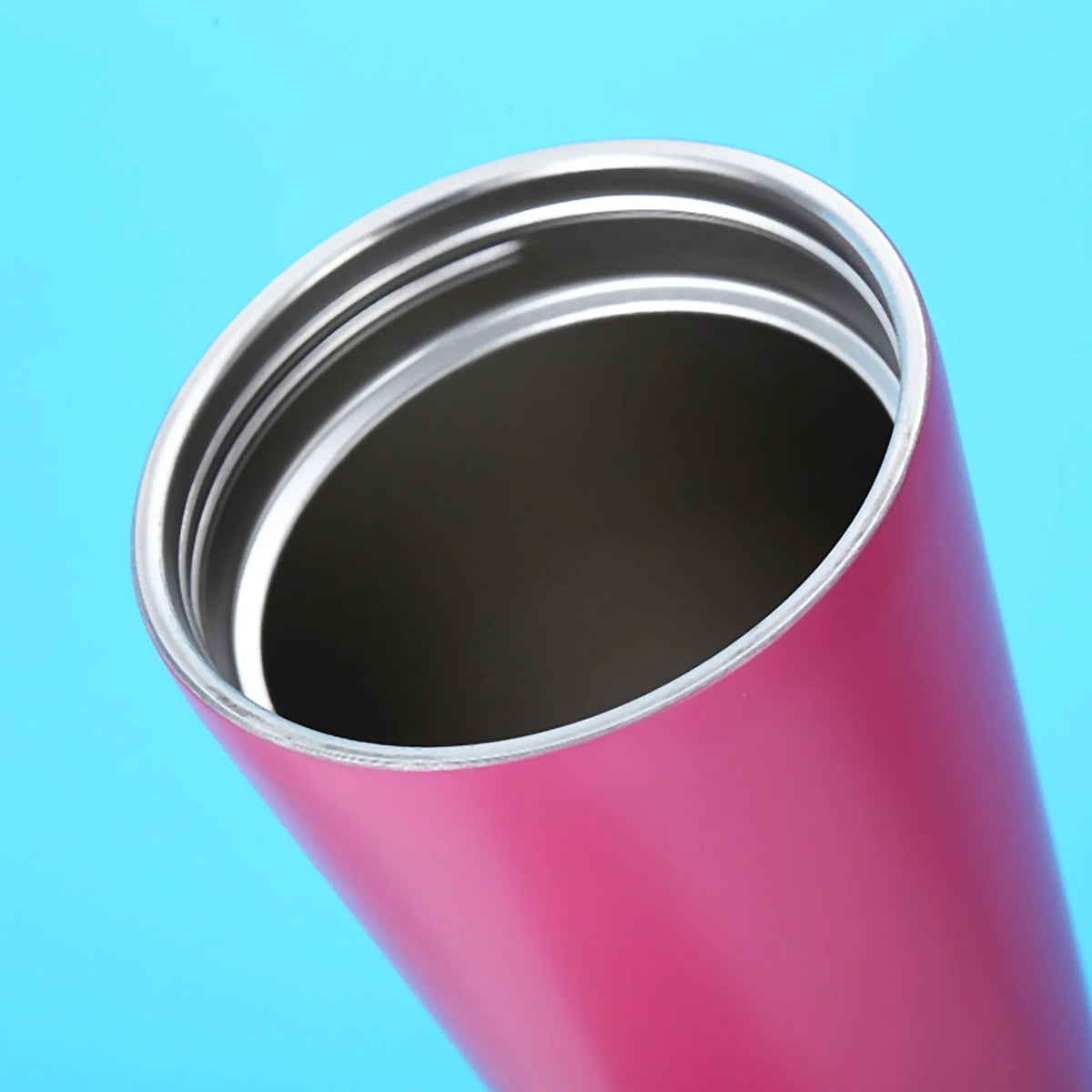 500Ml Double Layer Stainless Steel Water Bottle With Straw K61922
