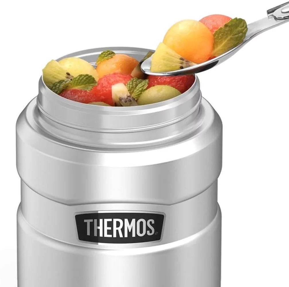 Stainless Steel Insulated Food Jar with Folding Spoon 16oz U5728