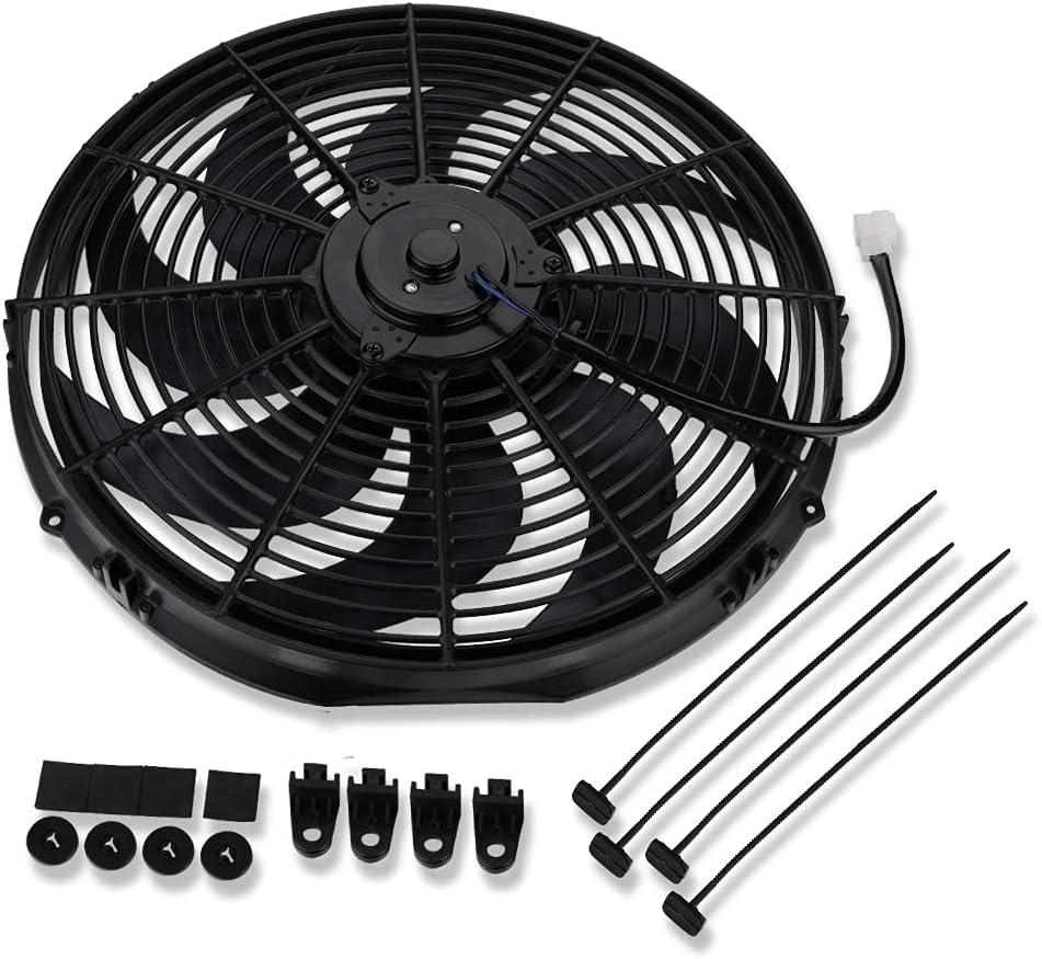 16" Heavy Duty Radiator Electric Fan 3000 CFM Reversible Pack of 2 L680