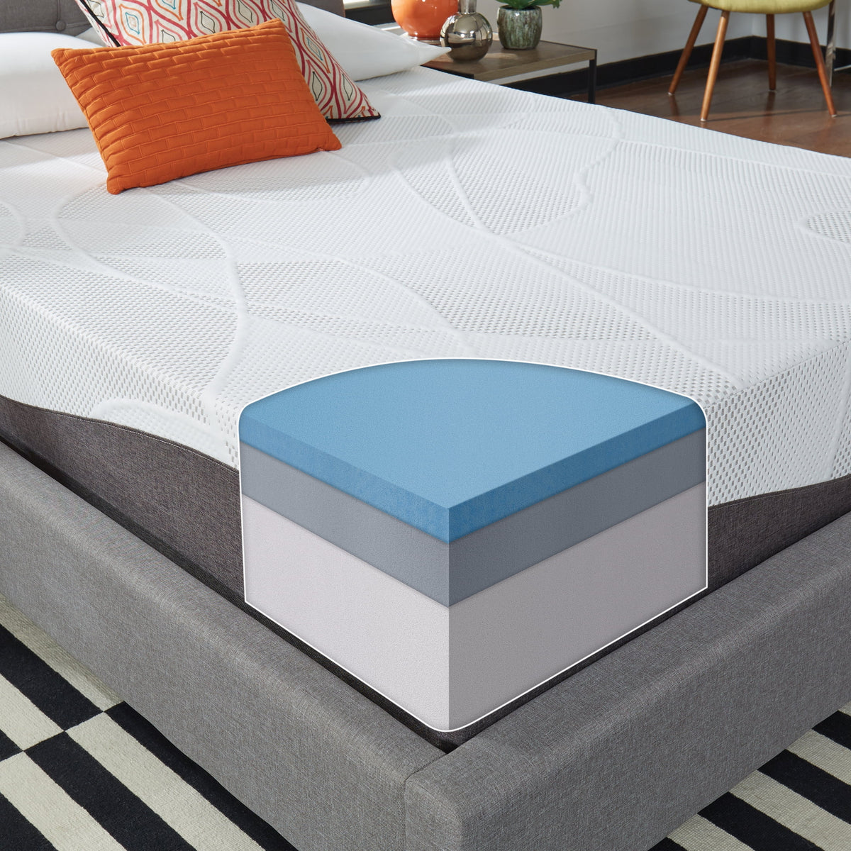 Gel Memory Foam Mattress, Twin, Plush H689