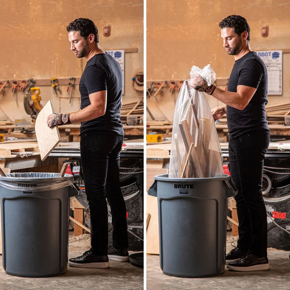 Clear Trash Bags, 55-60 Gallon, Case of 50 O4100