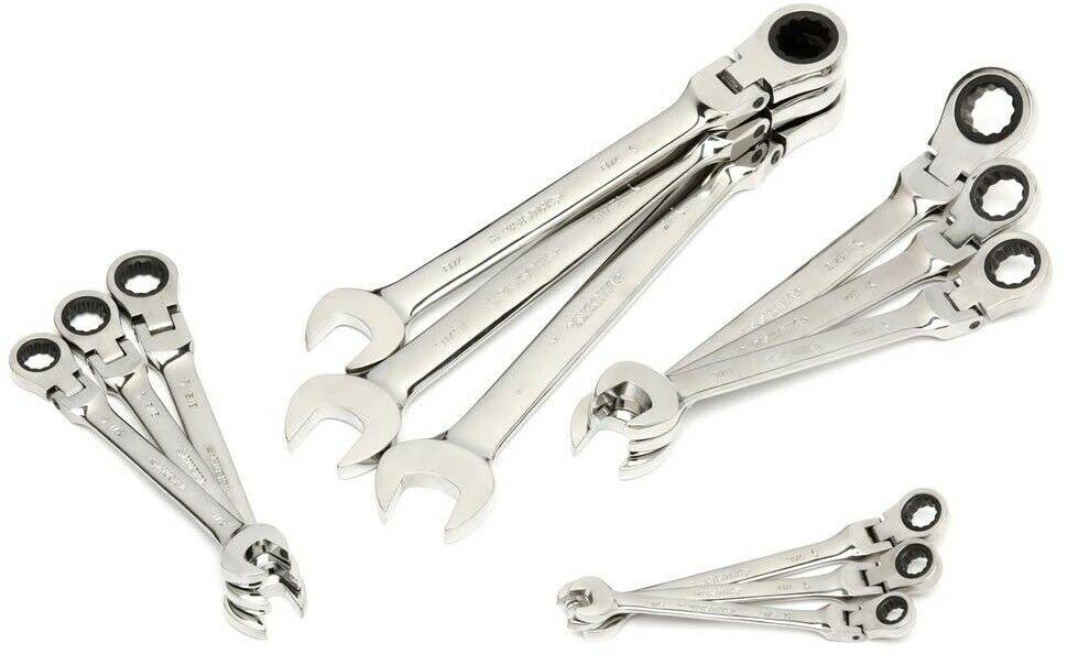 SAE Flex Head Ratcheting Wrench Set 12-Piece Z920