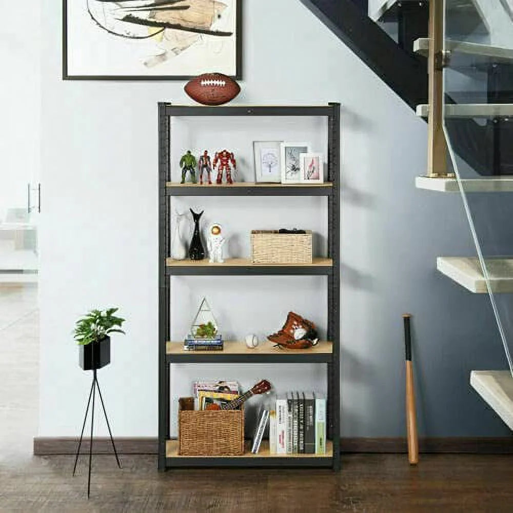 Steel Shelving Units 5 Tier Black Metal J158741