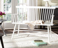 White Spindle back Settee P4928