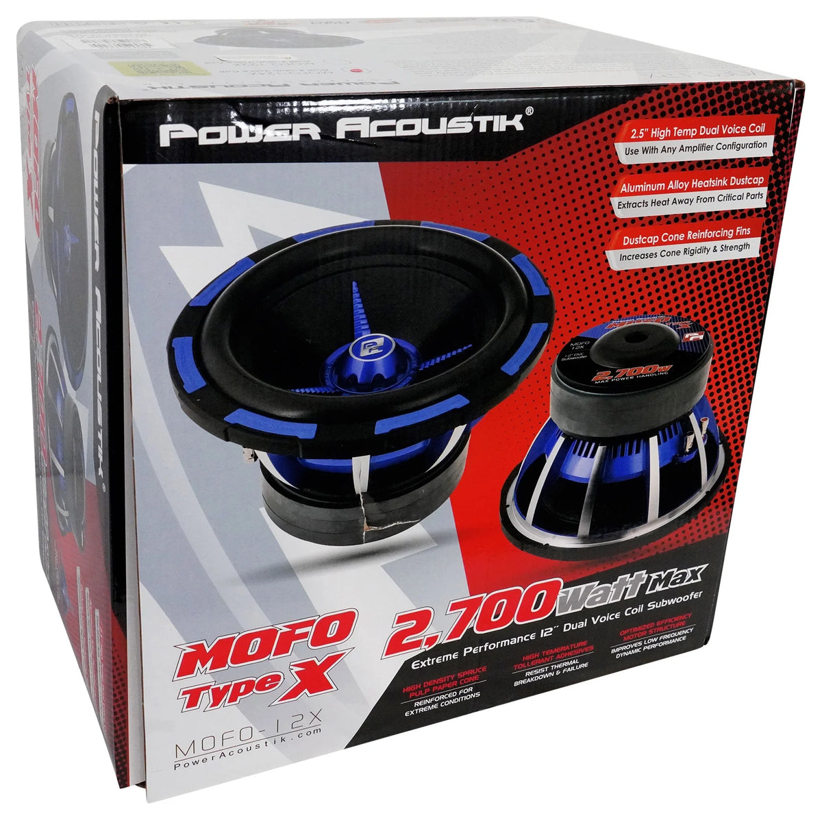 12" 2700w Subwoofers with Sealed Box, Amplifier and Amp Kit R64760